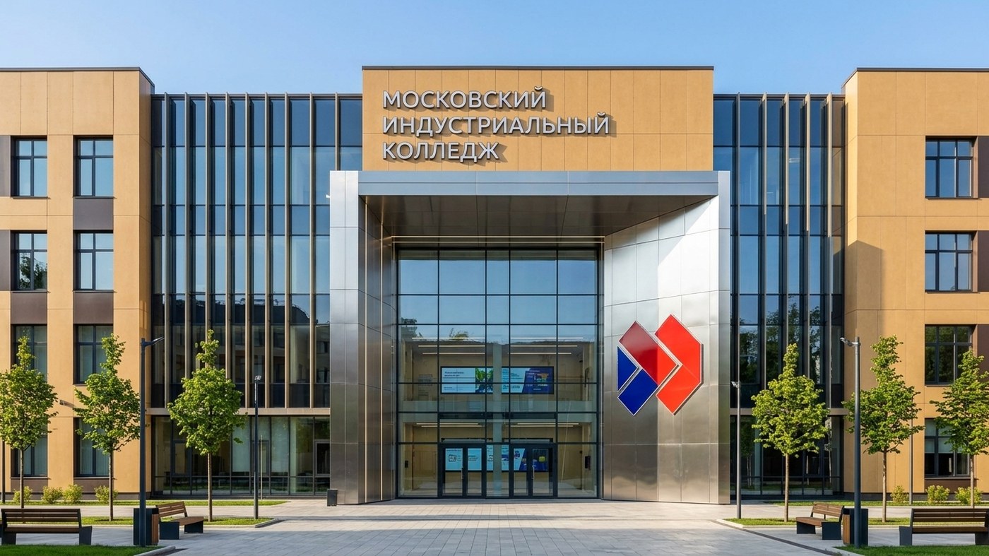 Фасад Московского индустриального колледжа